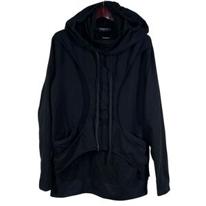 KILLSTAR Grannus Hoodie Sz XL Black Oversized Paneled Mask Goth Occult Edgy Punk